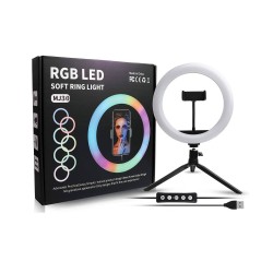 RINGLIGHT STAND MJ30 WITH PHONE HOLDER 13.0" BLACK RINGLIGHT STAND MJ30 WITH PHONE HOLDER 13.0" BLACK